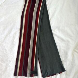 Coach Striped Wool Scarf